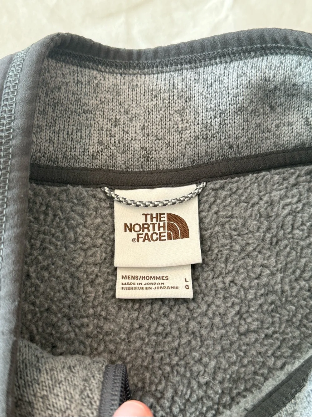 The North Face Gordon Lyons Full Zip Fleece Vest | Gray Heather | L